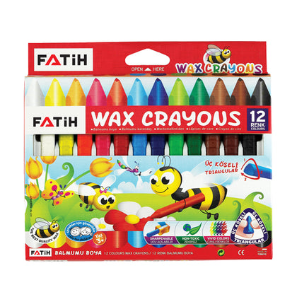 Fatih Wax Crayon 12 Renk