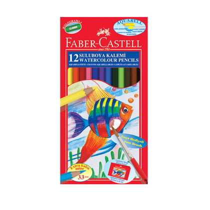 Краска Faber-Castell Aquarell, полный размер (12 цветов) 