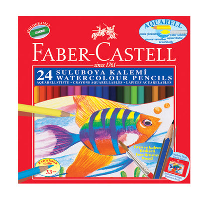 Краска Faber-Castell Aquarell, полный размер (24 цвета) 