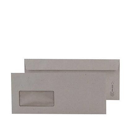 Конверт Дипломат из крафт-бумаги с силиконовым окошком - коробка из 500 штук