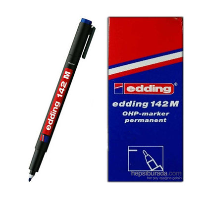 Edding 142 M Перманентный ацетатный маркер для компакт-дисков, наконечник 1 мм, черный — 10 шт.