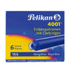 Тюбик перьевой ручки Pelikan — королевский синий — 6 шт.
