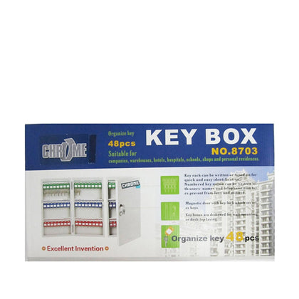 Металлический шкафчик для ключей на 48 ключей