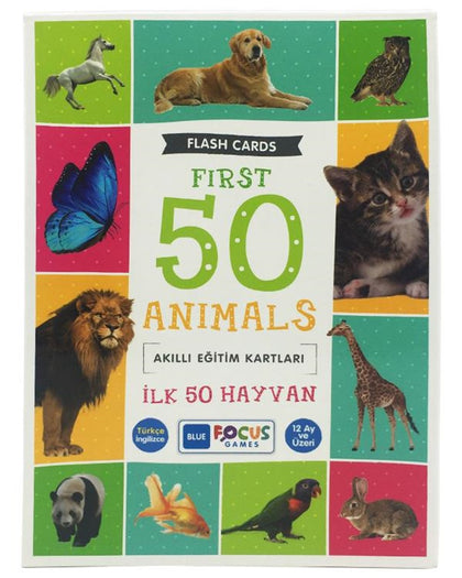 İLK 50 HAYVAN FIRST 50 ANIMALS AKILLI EĞİTİM BLUEFOCUS