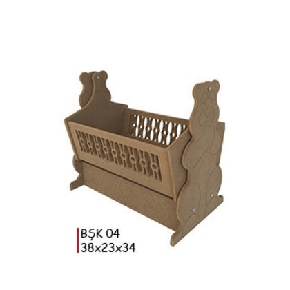 Деревянная кроватка 38X23X34CM - BŞK03