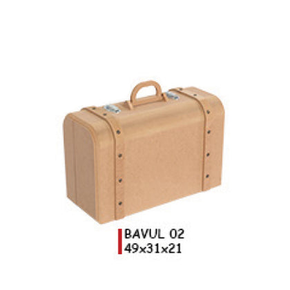Деревянный чемодан среднего размера 49X31X21CM - BV02