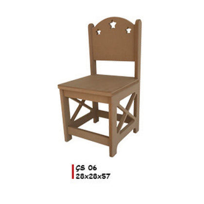 Деревянный детский стул 28X28X57CM - ÇS06