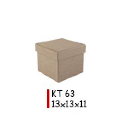 Деревянный ящик 13X13X11CM - KT63