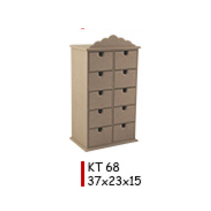 Деревянный ящик 37X23X15CM - KT68