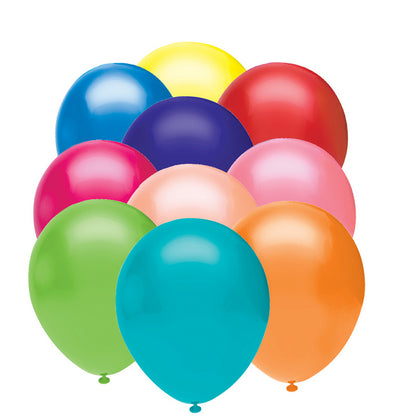 Воздушные шары разноцветные (100 шт.)